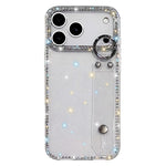 水鑽閃粉手腕帶手機殼，適用於 iPhone 17 Pro、iPhone 17、iPhone Air、iPhone 16 Pro Max、iPhone 16 Pro、iPhone 16 Plus、iPhone 16、iPhone 15 Pro Max
