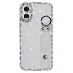 水鑽閃粉手腕帶手機殼，適用於 iPhone 17 Pro、iPhone 17、iPhone Air、iPhone 16 Pro Max、iPhone 16 Pro、iPhone 16 Plus、iPhone 16、iPhone 15 Pro Max
