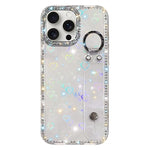 水鑽閃粉手腕帶手機殼，適用於 iPhone 17 Pro、iPhone 17、iPhone Air、iPhone 16 Pro Max、iPhone 16 Pro、iPhone 16 Plus、iPhone 16、iPhone 15 Pro Max