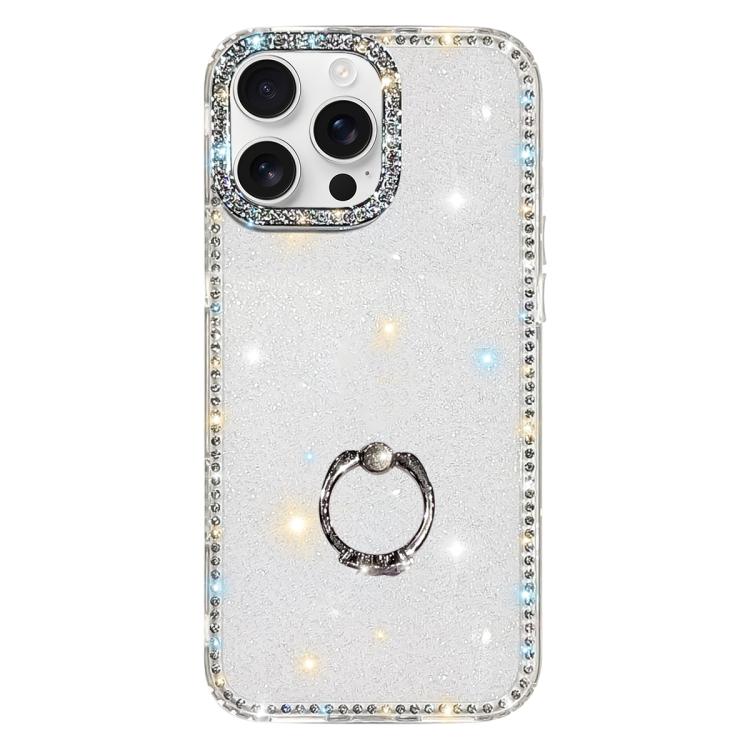 水鑽指環支架雙面IMD PC混合TPU手機殼，適用於iPhone 17 Pro Max、iPhone 17 Pro、iPhone 17、iPhone Air、iPhone 16 Pro Max、iPhone 16 Pro、iPhone 16 Plus、iPhone 16