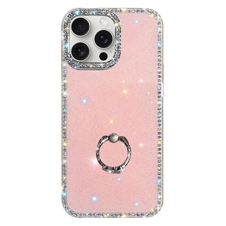 水鑽指環支架雙面IMD PC混合TPU手機殼，適用於iPhone 15 Pro Max、iPhone 15 Pro、iPhone 15、iPhone 14、iPhone 14 Pro、iPhone 14 Pro Max、iPhone 13 Pro Max、iPhone 13 Pro