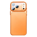 霧面壓克力混合TPU手機殼附鏡頭保護膜，適用於iPhone 17 Pro Max、iPhone 17 Pro