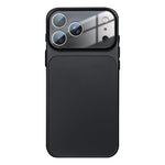 霧面壓克力混合TPU手機殼附鏡頭保護膜，適用於iPhone 17 Pro Max、iPhone 17 Pro