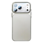 霧面壓克力混合TPU手機殼附鏡頭保護膜，適用於iPhone 17 Pro Max、iPhone 17 Pro
