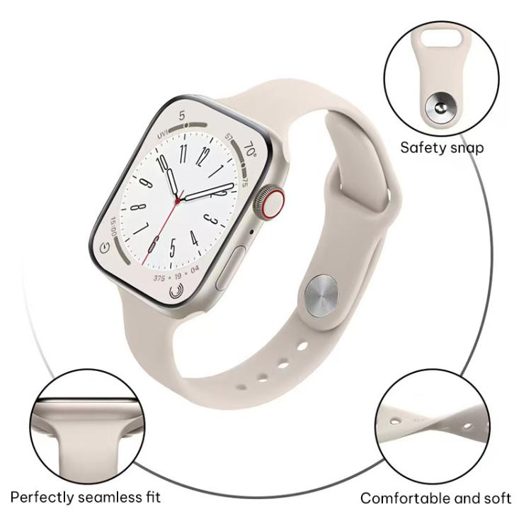 xDfind 小腰反扣矽膠錶帶，適用於 Apple Watch 38 / 40 / 41 / S11 42mm