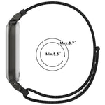 xDfind Metal Frame Integrated Nylon Loop Hook and Loop Fastener Watch Band, For Plaud NotePin AI