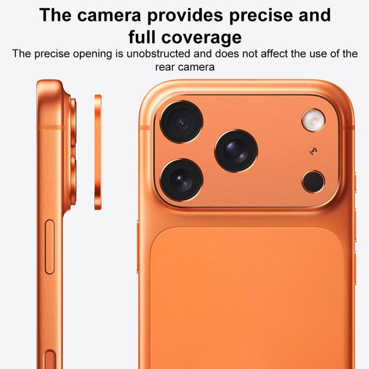 XDcase 金屬平面鏤空相機鏡頭保護貼，適用於 iPhone 17