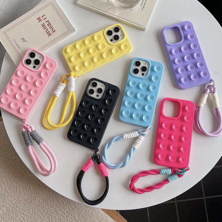 簡約吸盤矽膠手機殼附掛繩，適用於 iPhone 17 Pro Max、iPhone 17 Pro、iPhone 17、iPhone Air、iPhone 16 Pro Max、iPhone 16 Pro、iPhone 16 Plus、iPhone 16