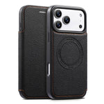 ESEBLE 超薄卡槽磁吸素皮手機殼，適用於 iPhone 17 Pro Max、iPhone 17 Pro、iPhone 17、iPhone Air