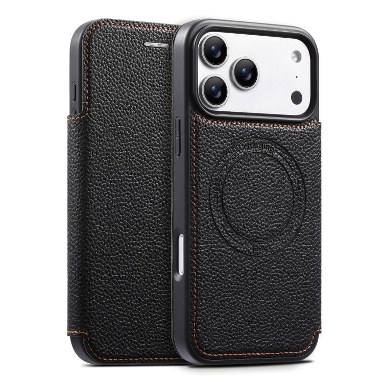 ESEBLE 超薄卡槽磁吸素皮手機殼，適用於 iPhone 17 Pro Max、iPhone 17 Pro、iPhone 17、iPhone Air