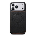 ESEBLE 超薄卡槽磁吸素皮手機殼，適用於 iPhone 17 Pro Max、iPhone 17 Pro、iPhone 17、iPhone Air