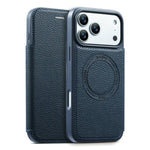 ESEBLE 超薄卡槽磁吸素皮手機殼，適用於 iPhone 17 Pro Max、iPhone 17 Pro、iPhone 17、iPhone Air