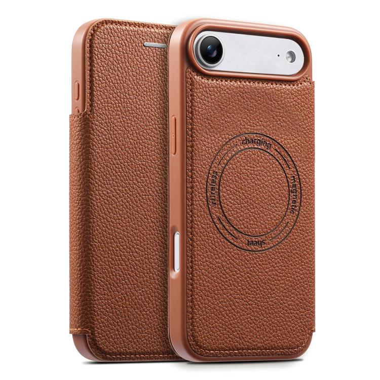 ESEBLE 超薄卡槽磁吸素皮手機殼，適用於 iPhone 17 Pro Max、iPhone 17 Pro、iPhone 17、iPhone Air