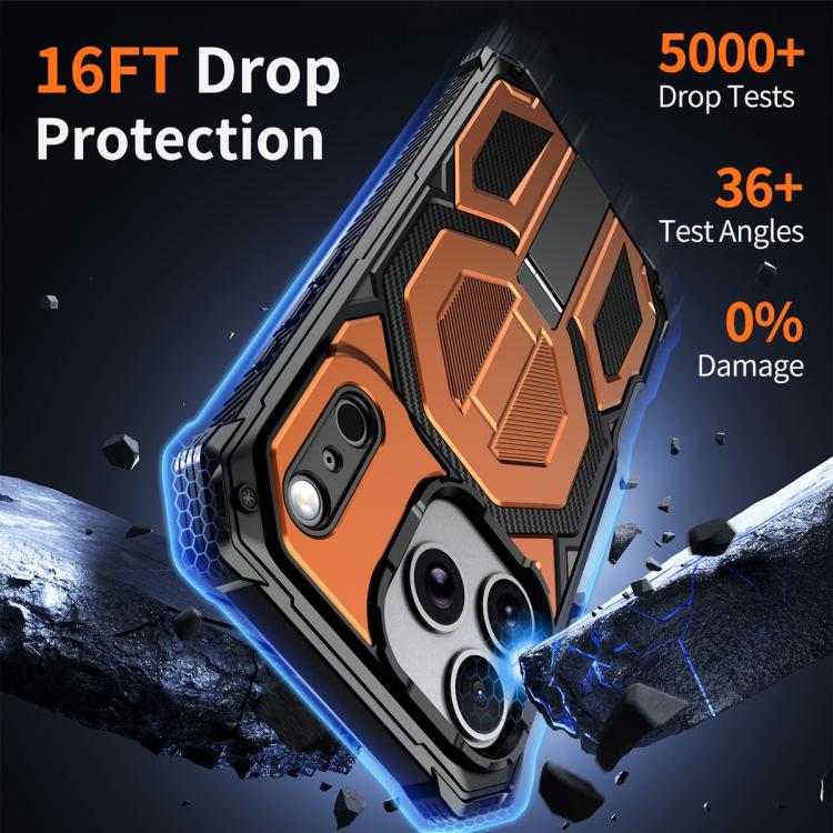 隱藏金屬支架磁吸防震手機殼，適用於 iPhone 17 Pro Max、iPhone 17 Pro、iPhone 17、iPhone Air、iPhone 16 Pro Max、iPhone 16 Pro、iPhone 16 Plus、iPhone 16