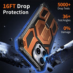 隱藏金屬支架磁吸防震手機殼，適用於 iPhone 15 Pro Max，iPhone 15 Pro，iPhone 15 Plus / 14 Plus，iPhone 15，iPhone 14 / 13，iPhone 14 Pro，iPhone 14 Pro Max，iPhone 13 Pro Max