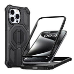 隱藏金屬支架磁吸防震手機殼，適用於 iPhone 15 Pro Max，iPhone 15 Pro，iPhone 15 Plus / 14 Plus，iPhone 15，iPhone 14 / 13，iPhone 14 Pro，iPhone 14 Pro Max，iPhone 13 Pro Max