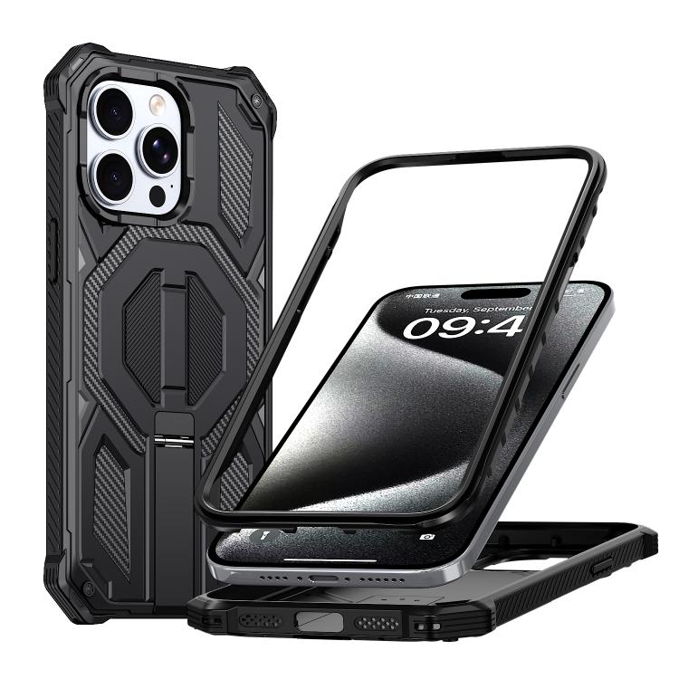 隱藏金屬支架磁吸防震手機殼，適用於 iPhone 15 Pro Max，iPhone 15 Pro，iPhone 15 Plus / 14 Plus，iPhone 15，iPhone 14 / 13，iPhone 14 Pro，iPhone 14 Pro Max，iPhone 13 Pro Max