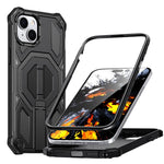 隱藏金屬支架磁吸防震手機殼，適用於 iPhone 15 Pro Max，iPhone 15 Pro，iPhone 15 Plus / 14 Plus，iPhone 15，iPhone 14 / 13，iPhone 14 Pro，iPhone 14 Pro Max，iPhone 13 Pro Max