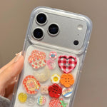 環氧樹脂3D圖案壓克力透明手機殼，適用於iPhone 13 Pro Max、iPhone 13 Pro、iPhone 13、iPhone 12、iPhone 12 Pro Max、iPhone 12 Pro、iPhone 11