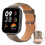 xDfind Rose Gold Buckle Black Shark Fine Grain Vegan Leather Watch Band, For Xiaomi Band 10 Pro / 9 Pro / Redmi Watch 6, For Redmi Watch 3 Active / Watch 3 Lite, For Redmi Watch 3