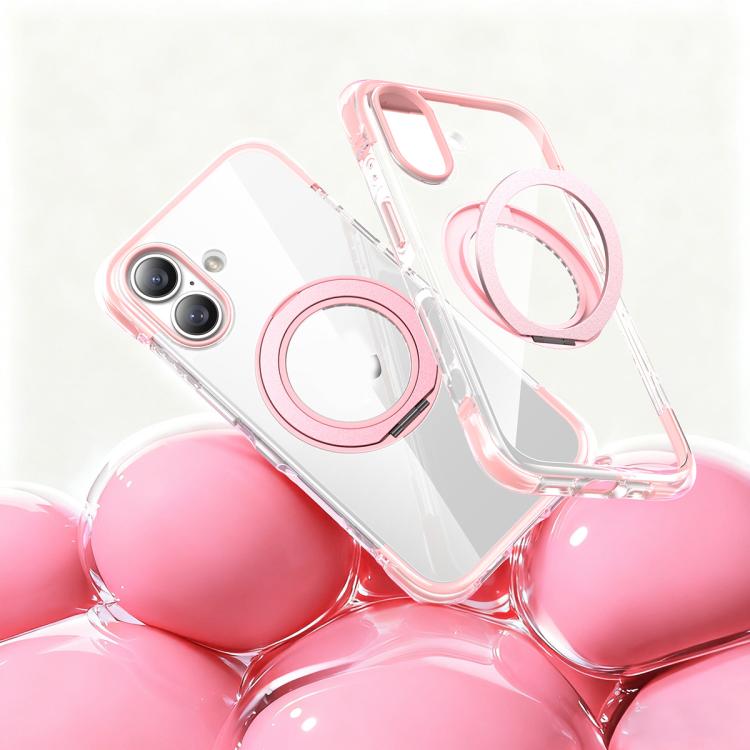真空氣囊 TPU + 壓克力 360 度旋轉支架磁吸防震手機殼，適用於 iPhone 17 Pro Max、iPhone 17 Pro、iPhone 17