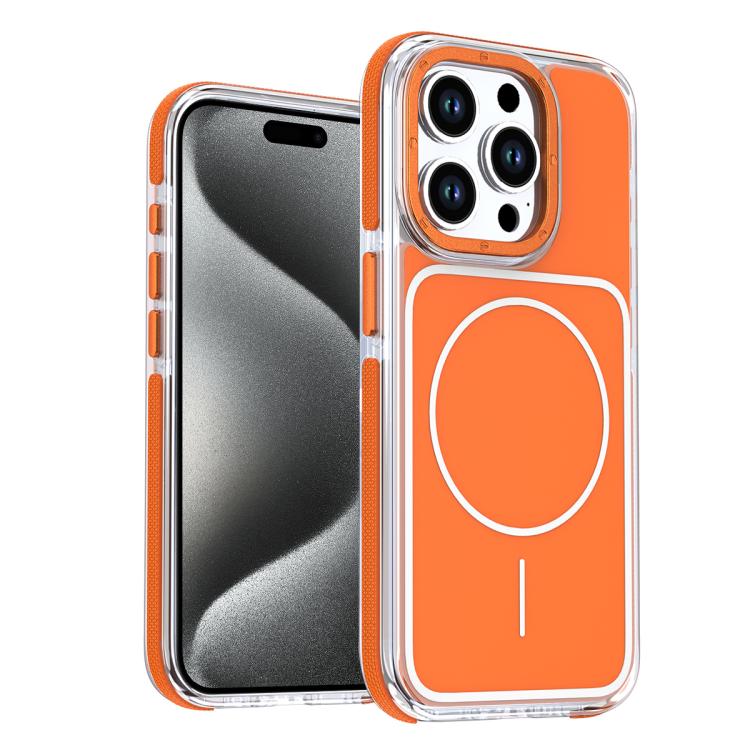 Vibrant Dual-color TPU + Acrylic Magnetic Phone Case, For iPhone 15 Pro Max, For iPhone 15 Pro, For iPhone 15 Plus, For iPhone 15, For iPhone 14 Plus, For iPhone 14, For iPhone 14 Pro, For iPhone 14 Pro Max, For iPhone 13 Pro Max