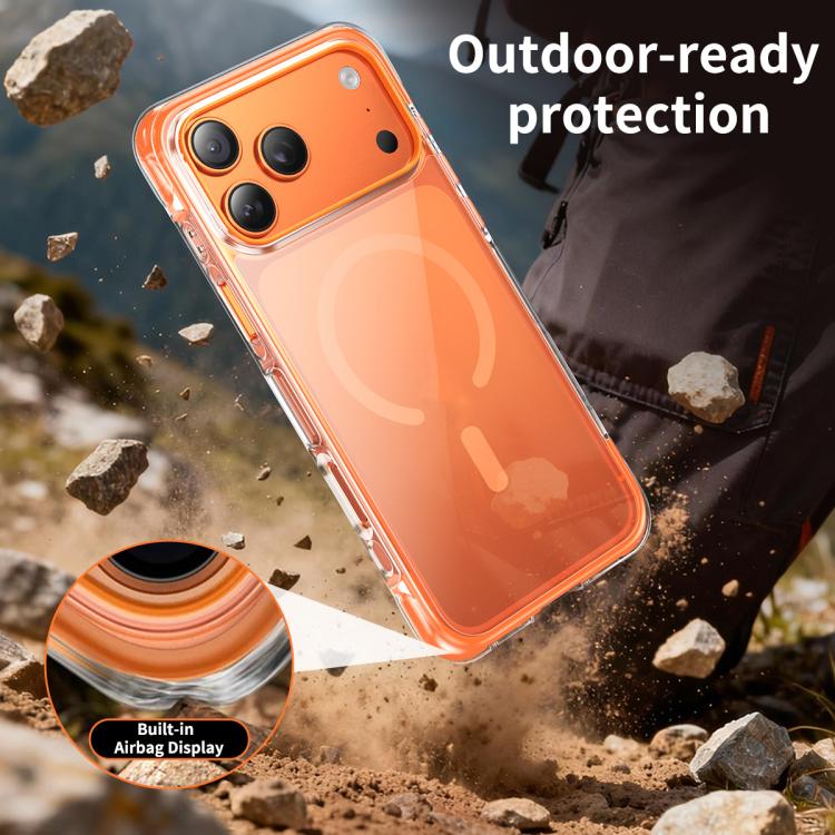 真空氣囊 TPU + 壓克力磁吸防震手機殼，適用於 iPhone 17 Pro Max、iPhone 17 Pro、iPhone 17