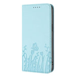 鬱金香蝴蝶圖案磁吸素皮手機殼，適用於 iPhone Air、iPhone 16 Pro Max、iPhone 16 Pro、iPhone 16 Plus