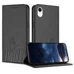 Tulips Butterfly Pattern Magnetic Vegan Leather Phone Case, For iPhone X / XS, For iPhone XS Max, For iPhone XR, For iPhone 8 Plus / 7 Plus