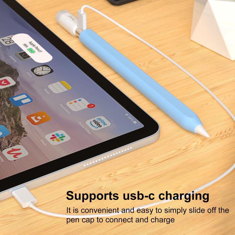 XDcase 果凍可拆式筆帽矽膠觸控筆套，適用於 Apple Pencil USB-C / 3