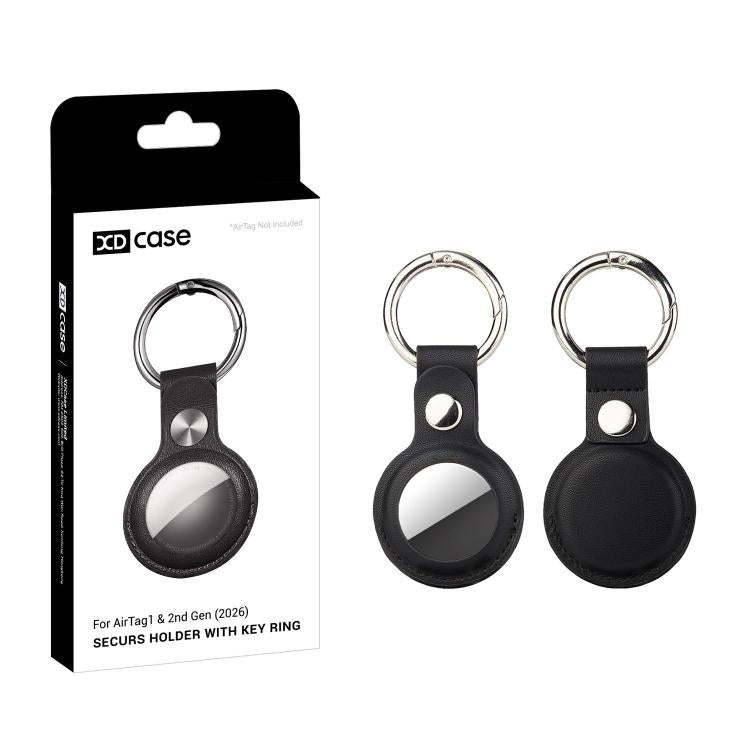 XDcase 素皮保護殼附金屬環，1件（藍色）、1件（棕色）、1件（灰色）、1件（黑色）、1件（紅色）