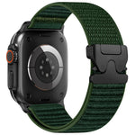 xDfind 降落傘扣山形圖案尼龍錶帶，適用於 Apple Watch 42 / 44 / 45 / 46 / 49mm，適用於 Apple Watch 38 / 40 / 41 / S10 42mm