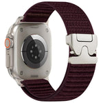 xDfind 降落傘扣山形圖案尼龍錶帶，適用於 Apple Watch 42 / 44 / 45 / 46 / 49mm，適用於 Apple Watch 38 / 40 / 41 / S10 42mm