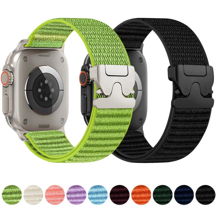 xDfind 降落傘扣山形圖案尼龍錶帶，適用於 Apple Watch 42 / 44 / 45 / 46 / 49mm，適用於 Apple Watch 38 / 40 / 41 / S10 42mm