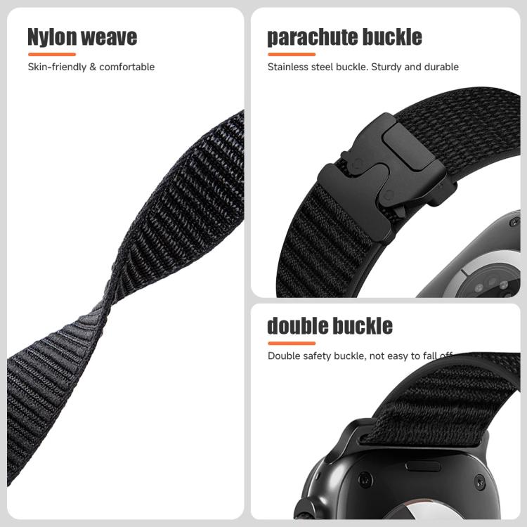 xDfind 降落傘扣山形圖案尼龍錶帶，適用於 Apple Watch 42 / 44 / 45 / 46 / 49mm，適用於 Apple Watch 38 / 40 / 41 / S10 42mm