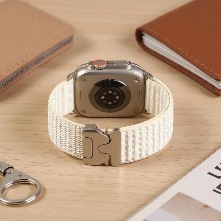 xDfind 降落傘扣山形圖案尼龍錶帶，適用於 Apple Watch 42 / 44 / 45 / 46 / 49mm，適用於 Apple Watch 38 / 40 / 41 / S10 42mm