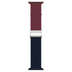 xDfind 扣式縫線編織尼龍錶帶，適用於 Apple Watch 42 / 44 / 45 / 46 / 49mm，適用於 Apple Watch 38 / 40 / 41 / S10 42mm