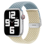 xDfind 扣式縫線編織尼龍錶帶，適用於 Apple Watch 42 / 44 / 45 / 46 / 49mm，適用於 Apple Watch 38 / 40 / 41 / S10 42mm