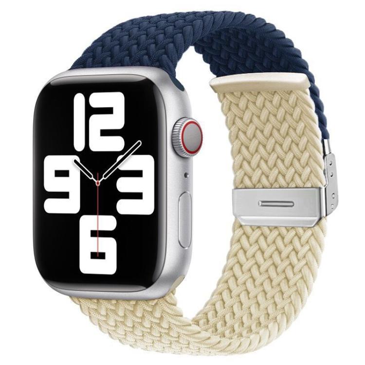 xDfind 扣式縫線編織尼龍錶帶，適用於 Apple Watch 42 / 44 / 45 / 46 / 49mm，適用於 Apple Watch 38 / 40 / 41 / S10 42mm