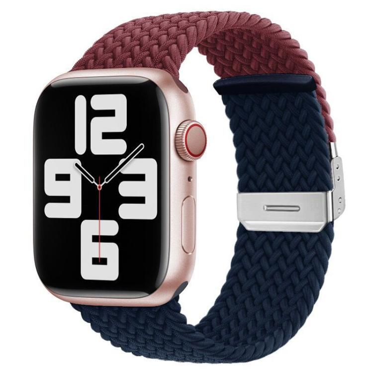 xDfind 扣式縫線編織尼龍錶帶，適用於 Apple Watch 42 / 44 / 45 / 46 / 49mm，適用於 Apple Watch 38 / 40 / 41 / S10 42mm