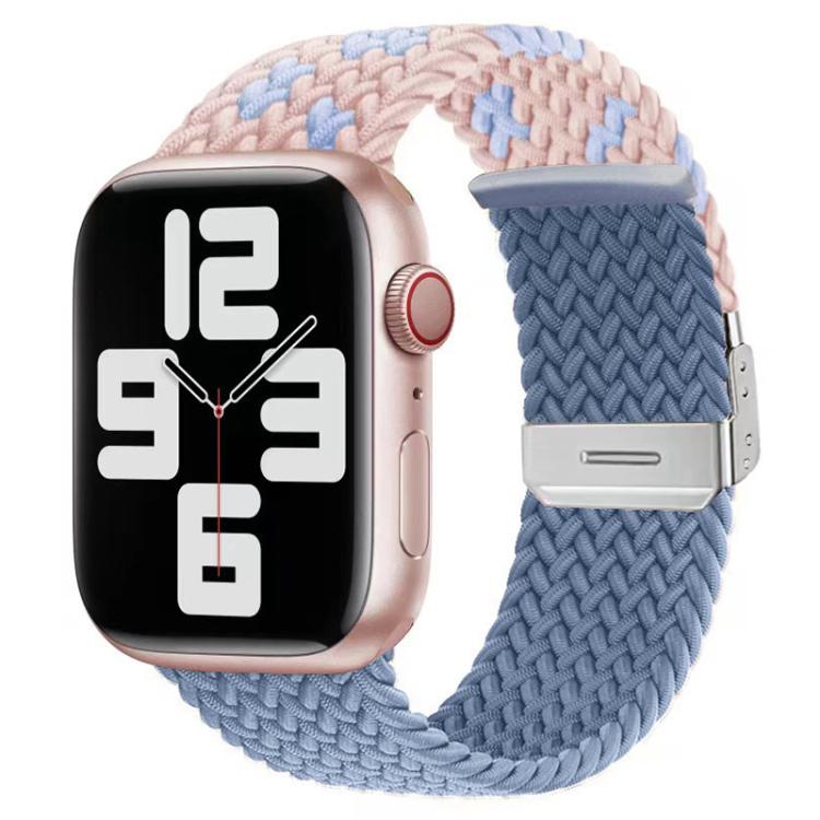 xDfind 扣式縫線編織尼龍錶帶，適用於 Apple Watch 42 / 44 / 45 / 46 / 49mm，適用於 Apple Watch 38 / 40 / 41 / S10 42mm