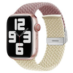 xDfind 扣式縫線編織尼龍錶帶，適用於 Apple Watch 42 / 44 / 45 / 46 / 49mm，適用於 Apple Watch 38 / 40 / 41 / S10 42mm