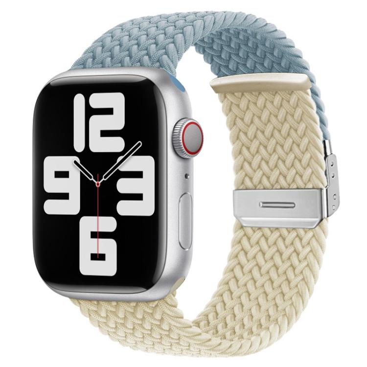 xDfind 扣式縫線編織尼龍錶帶，適用於 Apple Watch 42 / 44 / 45 / 46 / 49mm，適用於 Apple Watch 38 / 40 / 41 / S10 42mm