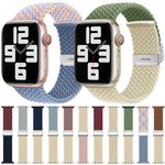 xDfind 扣式縫線編織尼龍錶帶，適用於 Apple Watch 42 / 44 / 45 / 46 / 49mm，適用於 Apple Watch 38 / 40 / 41 / S10 42mm