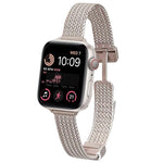 xDfind 小麥穗磁扣不鏽鋼錶帶，適用 Apple Watch 42 / 44 / 45 / 46 / 49mm，適用 Apple Watch 38 / 40 / 41 / S10 42mm