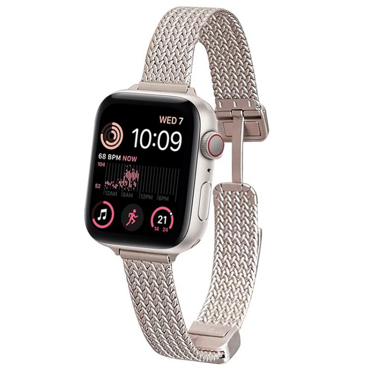 xDfind 小麥穗磁扣不鏽鋼錶帶，適用 Apple Watch 42 / 44 / 45 / 46 / 49mm，適用 Apple Watch 38 / 40 / 41 / S10 42mm