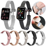 xDfind 小麥穗磁扣不鏽鋼錶帶，適用 Apple Watch 42 / 44 / 45 / 46 / 49mm，適用 Apple Watch 38 / 40 / 41 / S10 42mm