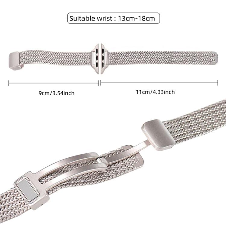 xDfind 小麥穗磁扣不鏽鋼錶帶，適用 Apple Watch 42 / 44 / 45 / 46 / 49mm，適用 Apple Watch 38 / 40 / 41 / S10 42mm