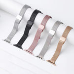 xDfind 小麥穗磁扣不鏽鋼錶帶，適用 Apple Watch 42 / 44 / 45 / 46 / 49mm，適用 Apple Watch 38 / 40 / 41 / S10 42mm