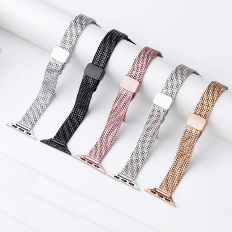xDfind 小麥穗磁扣不鏽鋼錶帶，適用 Apple Watch 42 / 44 / 45 / 46 / 49mm，適用 Apple Watch 38 / 40 / 41 / S10 42mm